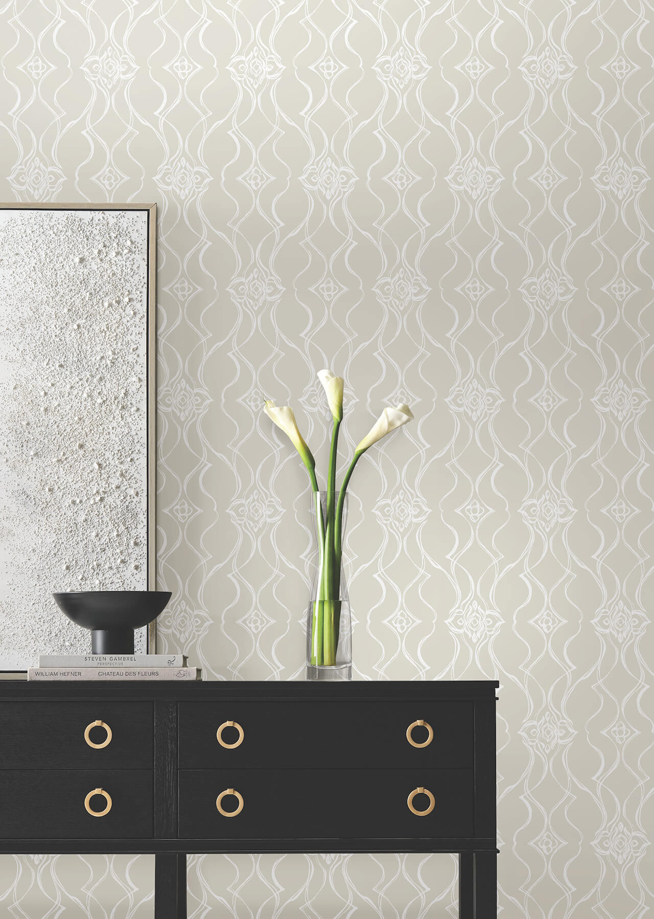 Candice Olson Decadence Pirouette Wallpaper - Beige