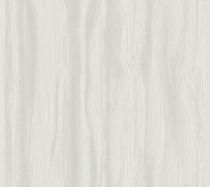 Candice Olson After 8 Fantasy Faux Bois Wallpaper - White & Pearl