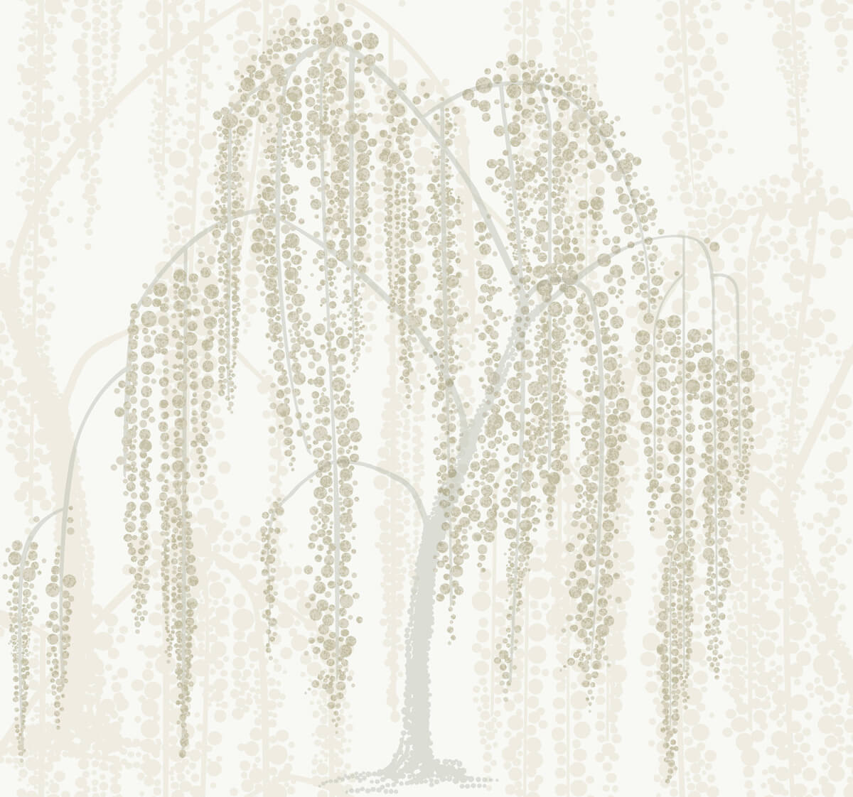 Candice Olson After 8 Willow Glow Wallpaper - Neutrals