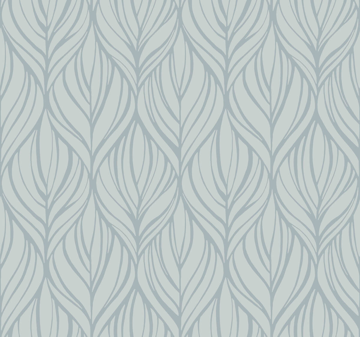 Candice Olson After 8 Palma Wallpaper - Blue & Silver