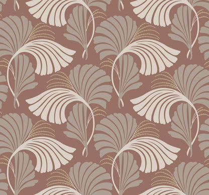 Candice Olson After 8 Dancing Leaves Wallpaper - Tan