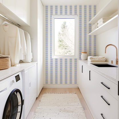 Mitchell Black Mrs Paranjape Dashing Wallpaper - Yves Blue