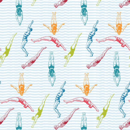Mitchell Black Divers Wallpaper - Popsicle