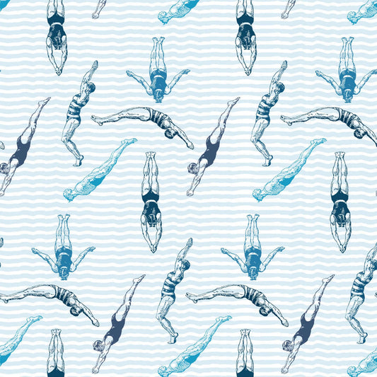 Mitchell Black Divers Wallpaper - The Blues