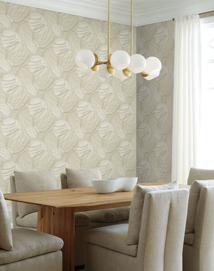 Candice Olson Casual Elegance Floating Lanterns Wallpaper - Taupe