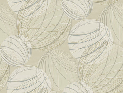 Candice Olson Casual Elegance Floating Lanterns Wallpaper - Taupe