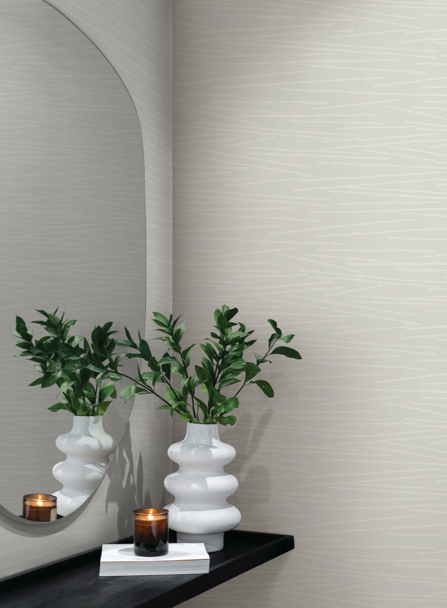 Candice Olson Casual Elegance Line Horizon Wallpaper - Grey