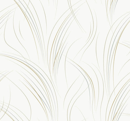 Candice Olson Casual Elegance Graceful Wisp Wallpaper - White