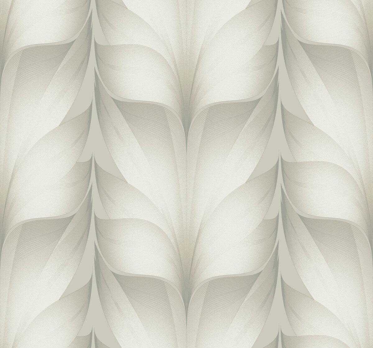 Candice Olson Casual Elegance Lotus Light Stripe Wallpaper - White