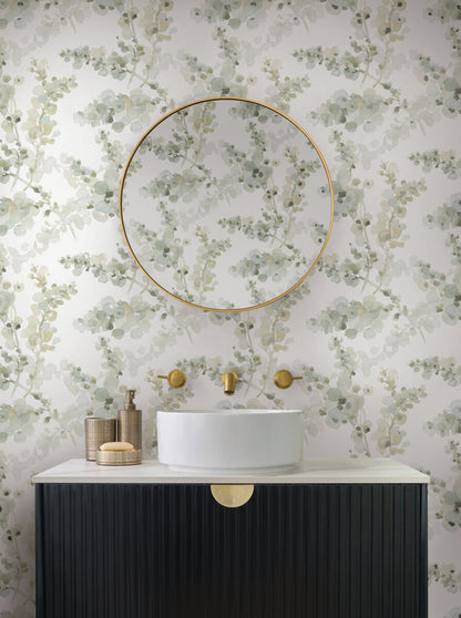 Candice Olson Casual Elegance Blossom Fling Wallpaper - Mineral Green