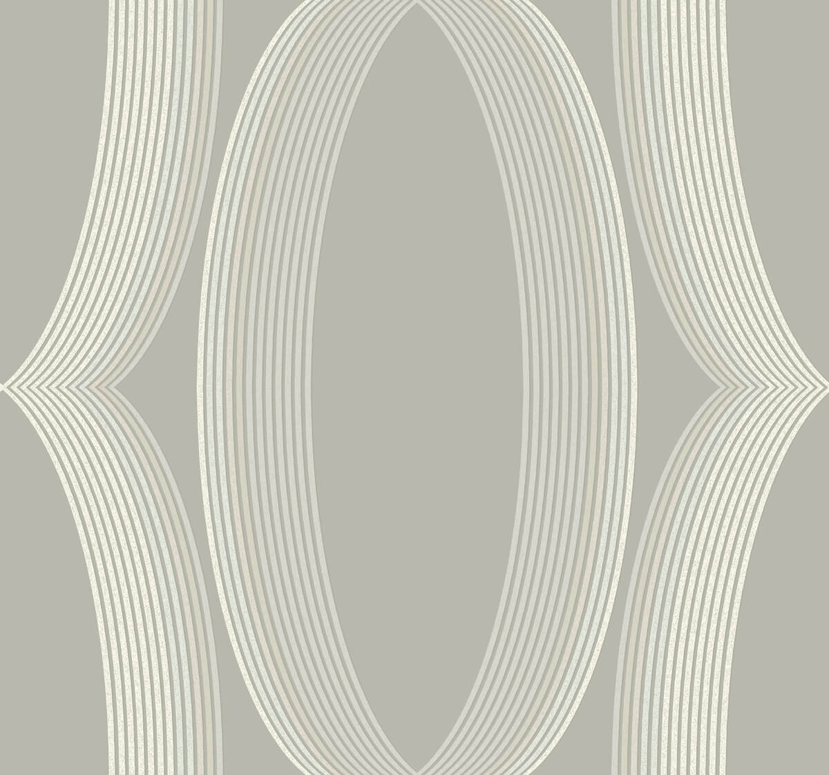 Candice Olson Casual Elegance Progression Ogee Wallpaper - Light Neutral