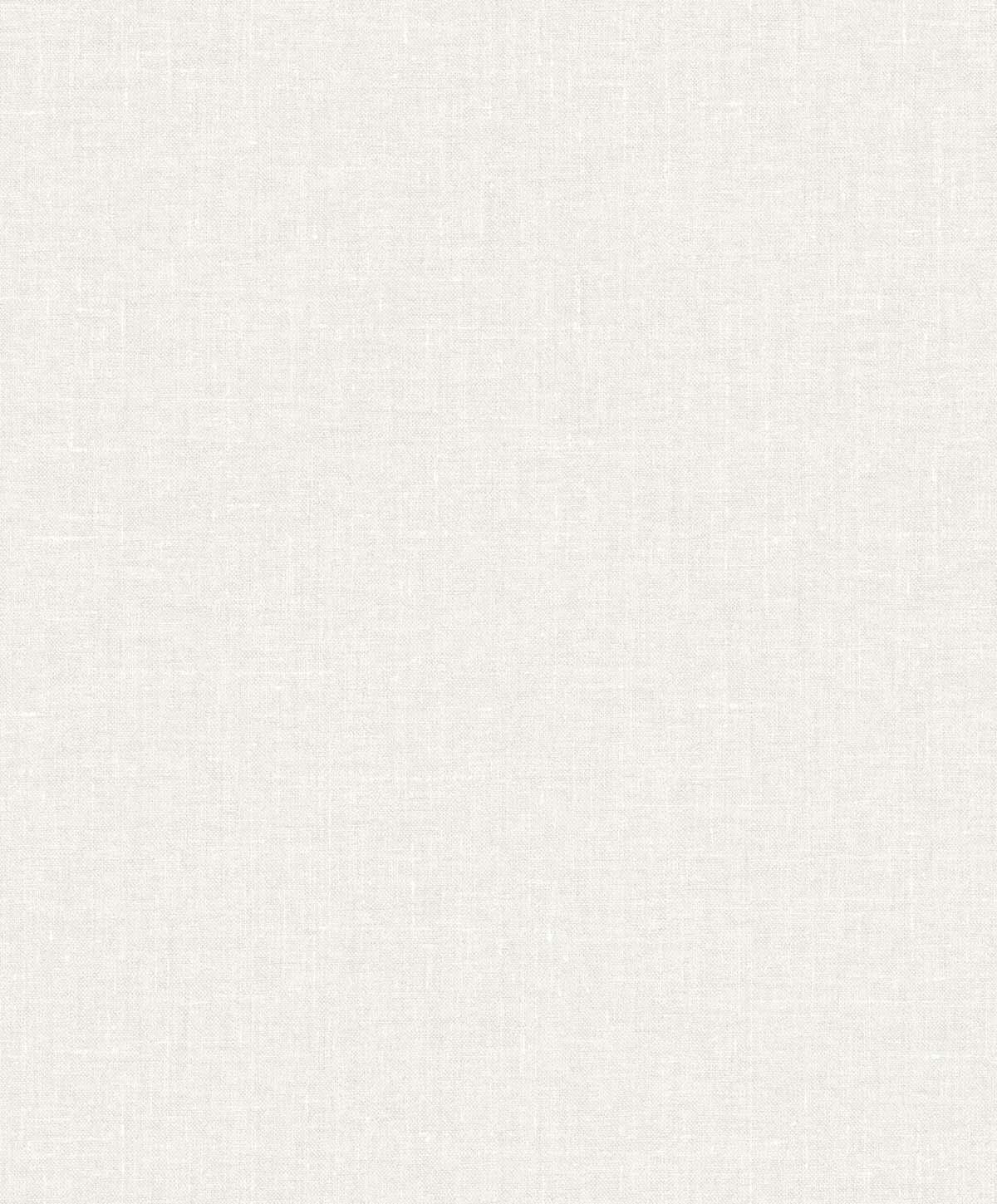 White Heron Abington Faux Linen Wallpaper - Cotton