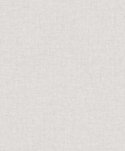 Seabrook White Heron Abington Faux Linen Wallpaper - Modern Grey