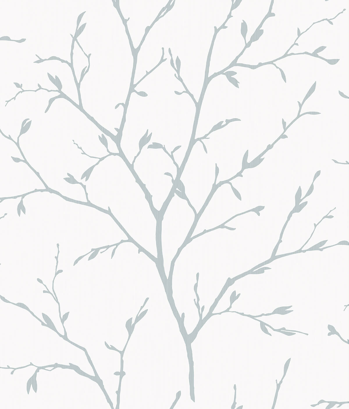 White Heron Branching Out Wallpaper - Slate Blue