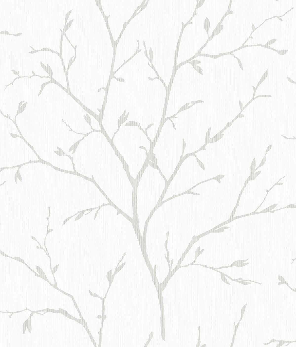 Seabrook White Heron Branching Out Wallpaper - Winter Grey
