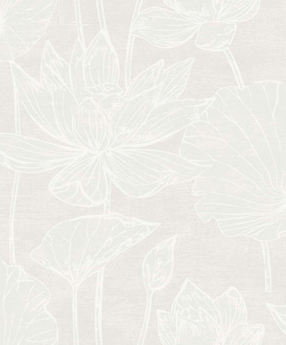 Seabrook Designs White Heron Wallpaper Collection - SAMPLE