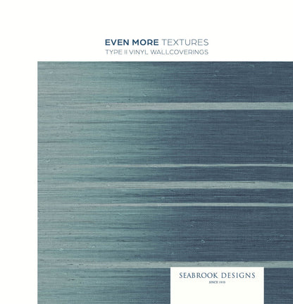 Seabrook Even More Textures Seahaven Rushcloth Wallpaper - Ethereal Blue