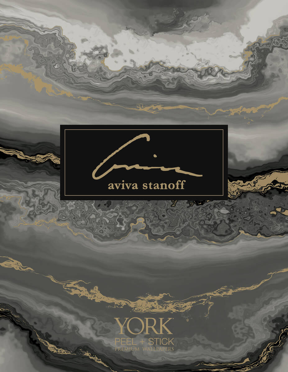 Aviva Stanoff Shifting Sands Peel & Stick Wallpaper - Slate Blue