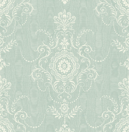 Seabrook French Country Colette Cameo Wallpaper - Summer Sky