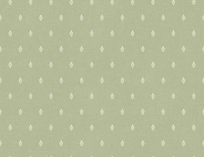 Seabrook French Country Petite Feuille Sprig Wallpaper - Pomme