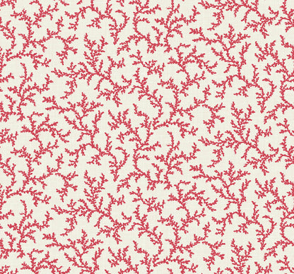 Seabrook French Country Corail Wallpaper - Antique Ruby