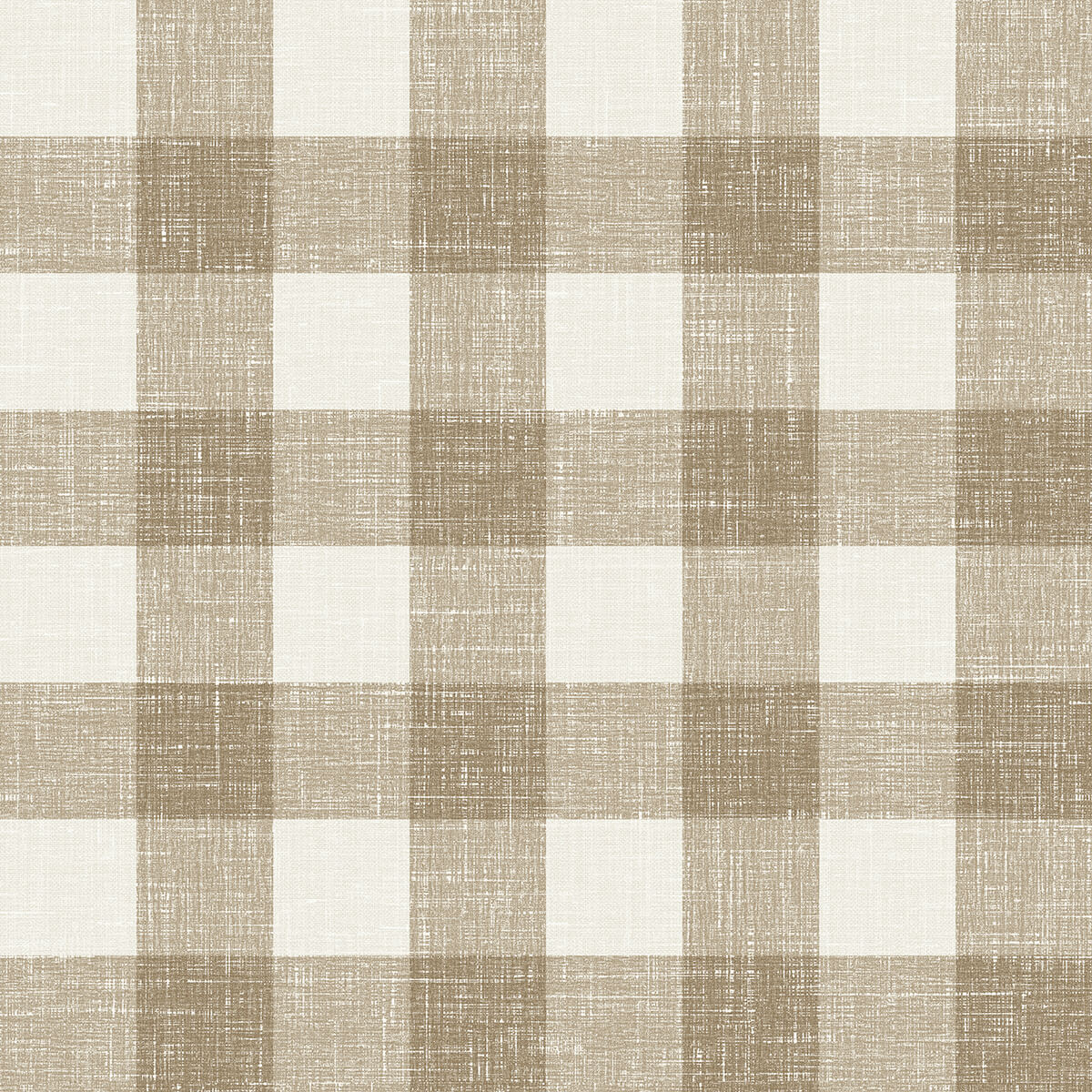 Seabrook French Country Bebe Gingham Wallpaper - Driftwood