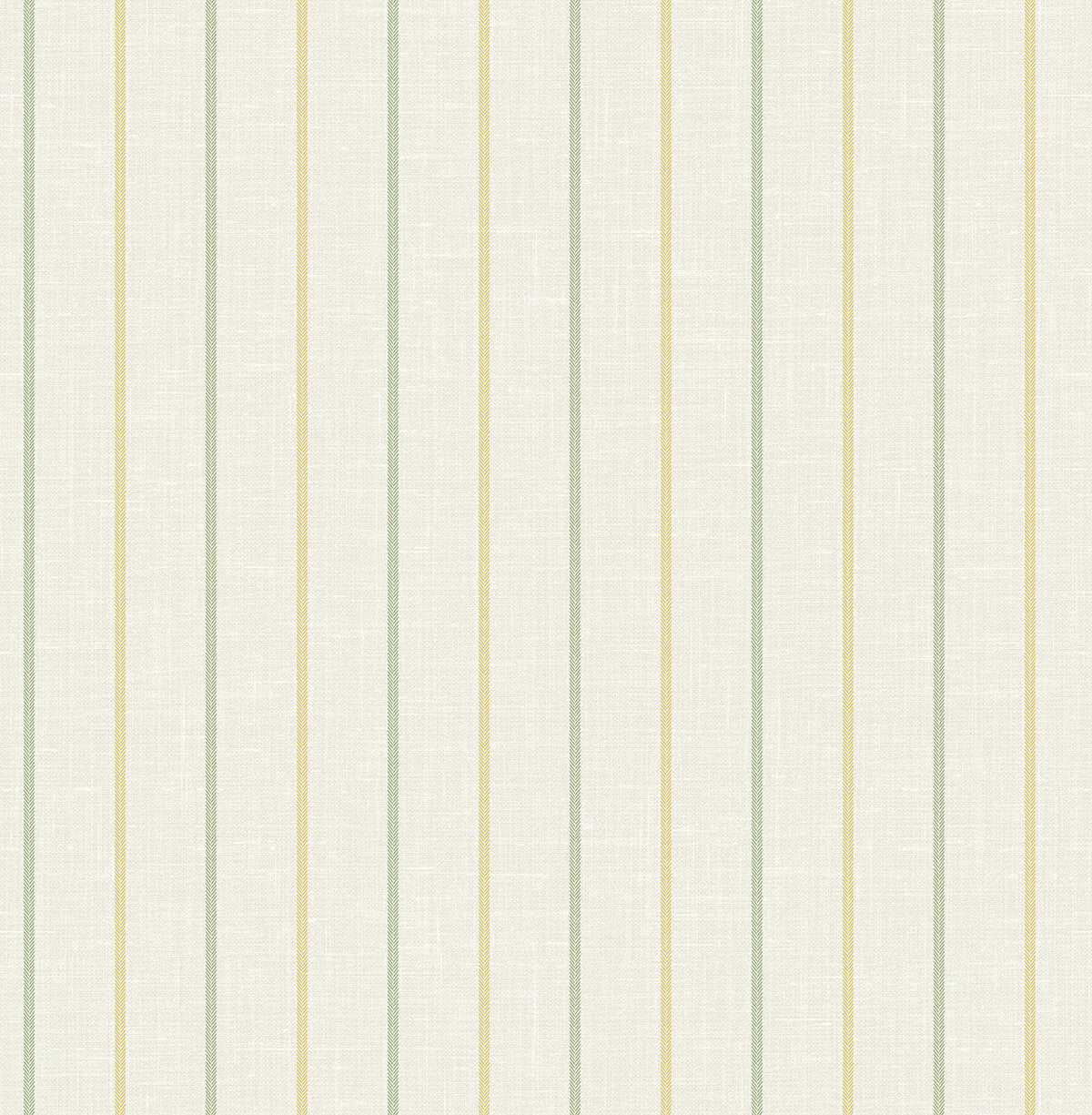 Seabrook French Country Andree Stripe Wallpaper - Dandelion & Pomme