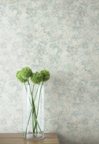 Seabrook French Impressionist Waterdrop Floral Wallpaper - Grey