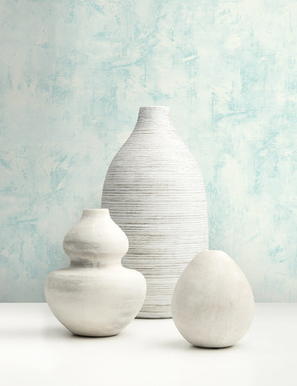 Seabrook French Impressionist Vinyl Faux Wallpaper - Blue