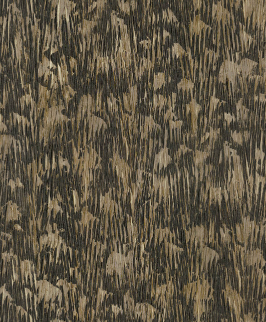 Formations Gilded Plume Wallpaper - Black