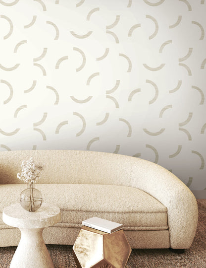 Formations Lunula Wallpaper - Ivory