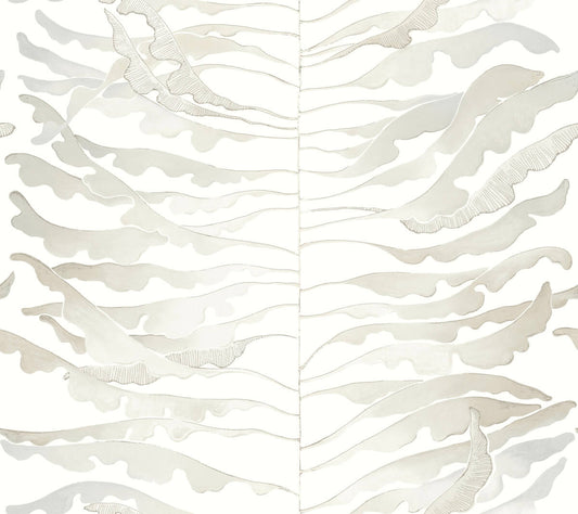 Formations Leaf Column Wallpaper - Neutral