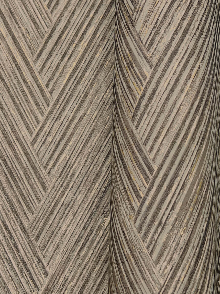 Formations Thatched Chevron Wallpaper - Charcoal