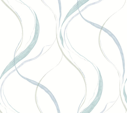 Formations Ink Flow Wallpaper - Seaglass