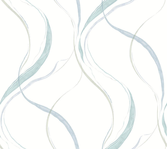 Formations Ink Flow Wallpaper - Seaglass