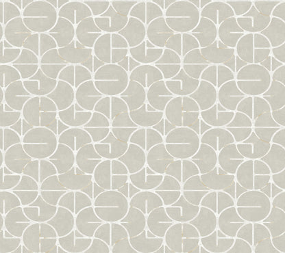 Formations Looking Glass Wallpaper - Grey & Silver