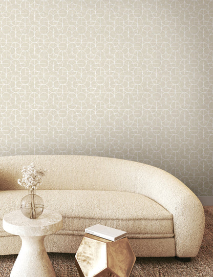 Formations Looking Glass Wallpaper - Beige