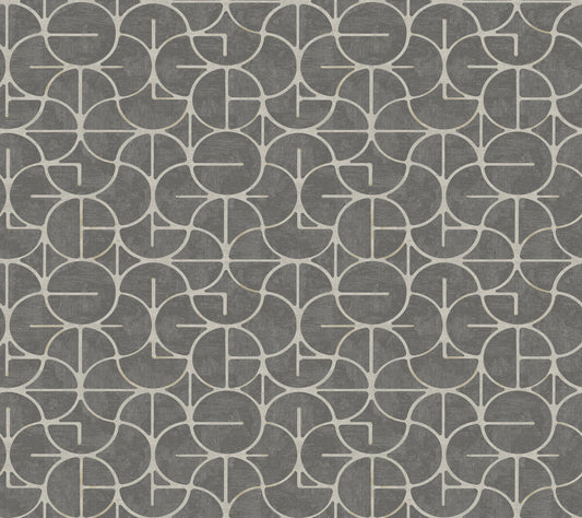 Formations Looking Glass Wallpaper - Charcoal