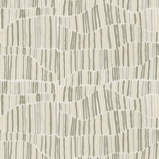 Mitchell Black Forbes Masters Jamaican Waves Wallpaper - Fresh Linen