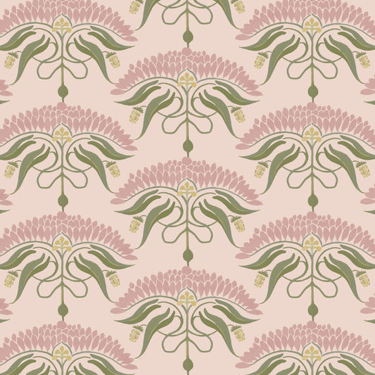 Mitchell Black Botanical Legacy Fleur de Reve Wallpaper - Petal Pink