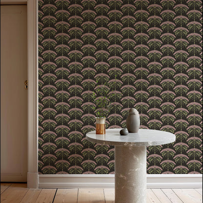 Mitchell Black Botanical Legacy Fleur de Reve Wallpaper - Soot