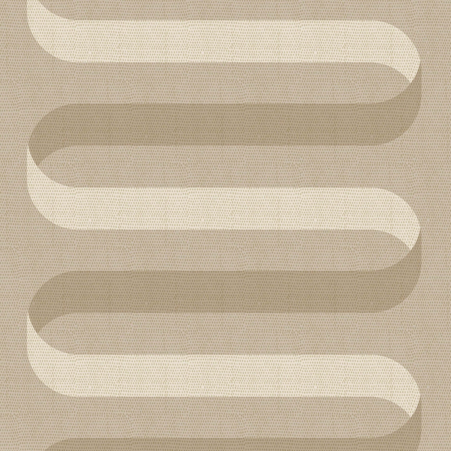 Mitchell Black Folding Ribbon Wallpaper Sample - Wheat