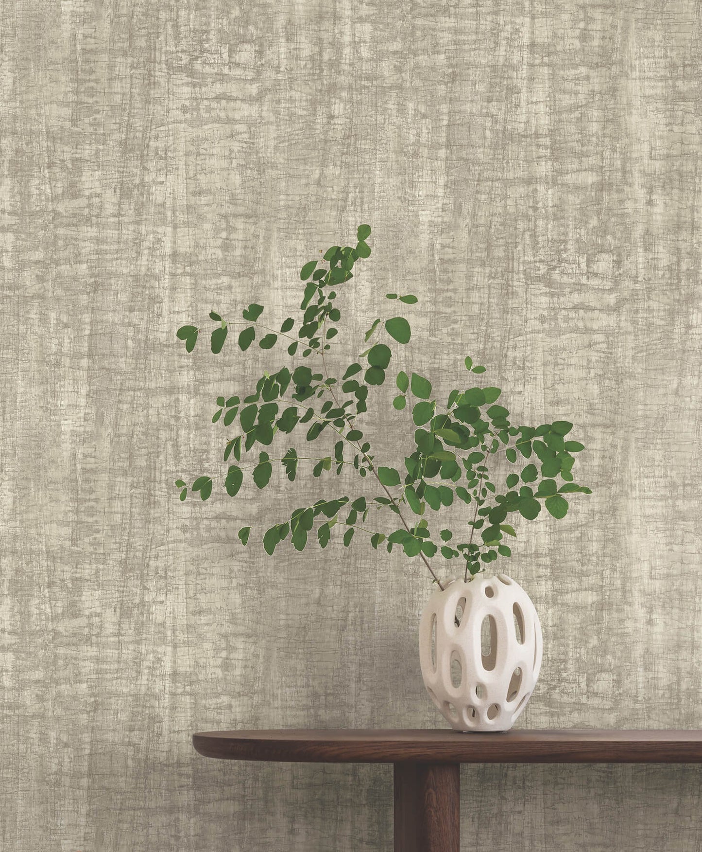 York Woodnote Monteverde Wallpaper - Putty