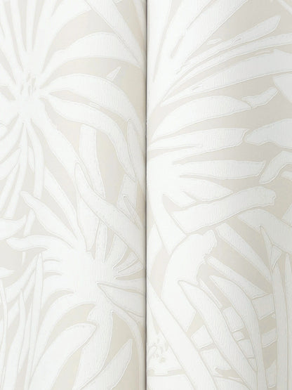 York Woodnote Floral Canopy Wallpaper - Cream
