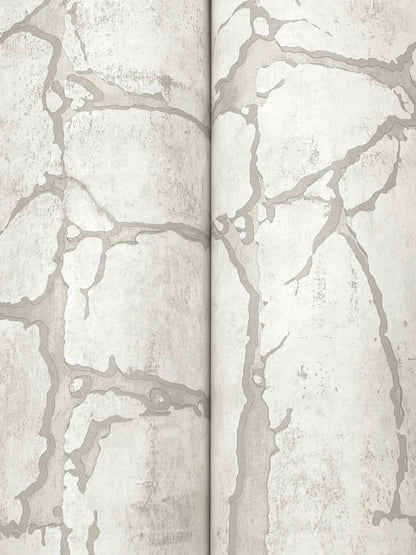 York Woodnote Mojave Wallpaper - Grey