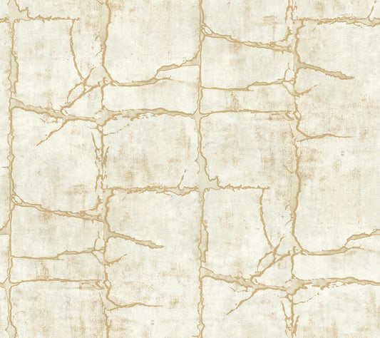 York Woodnote Mojave Wallpaper - Gold