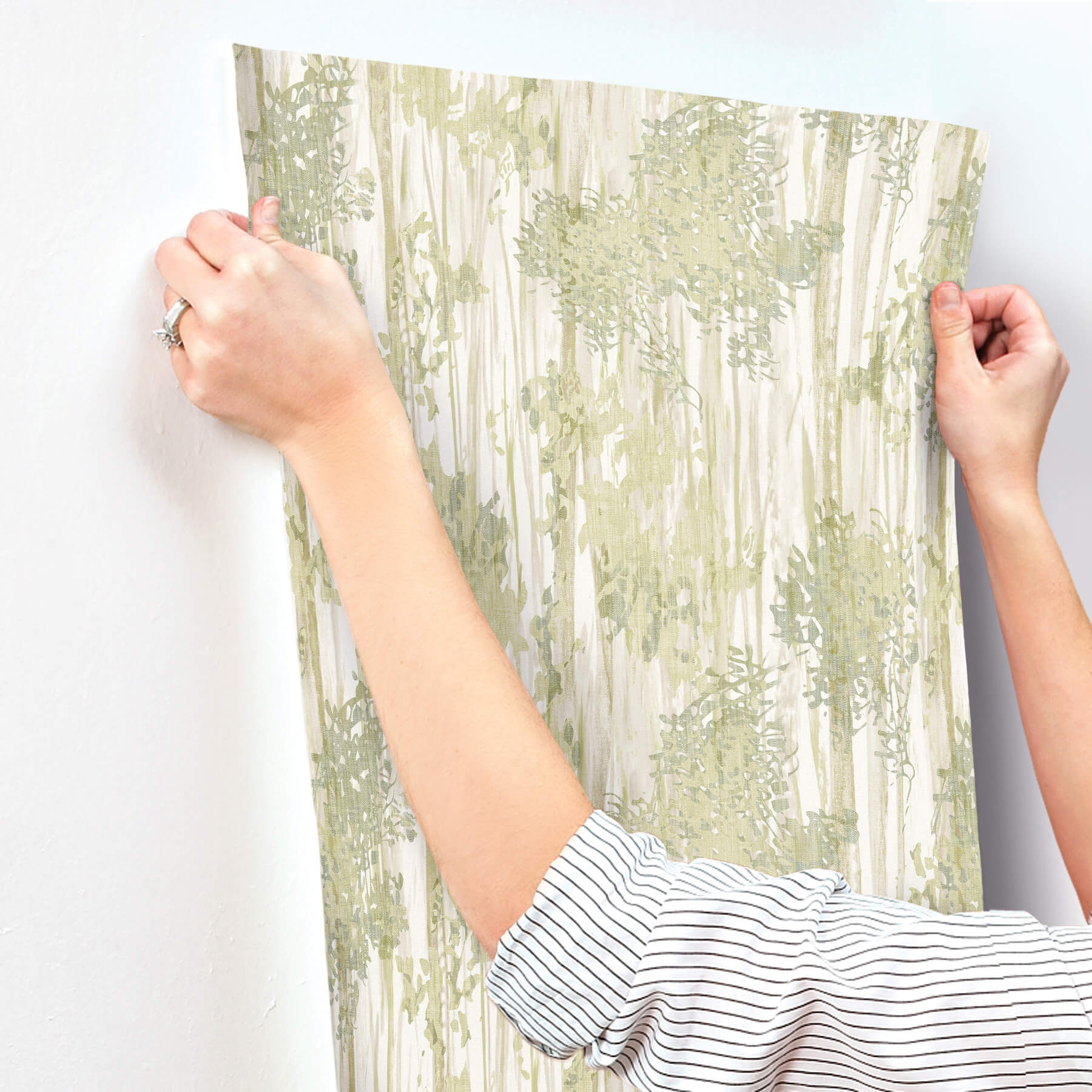 mintonの壁紙 GN2601 York Woodnote Aspen Grove Wallpaper - Green – US Wall