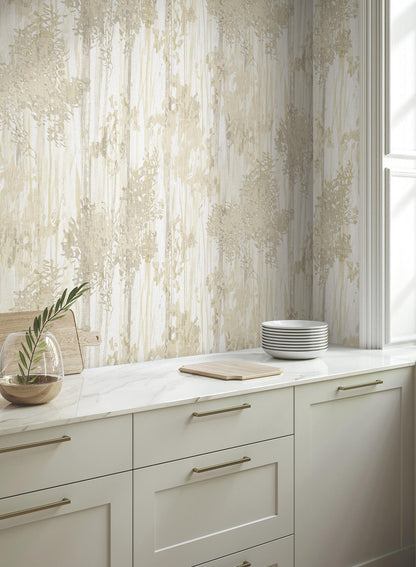 York Woodnote Aspen Grove Wallpaper - Sand