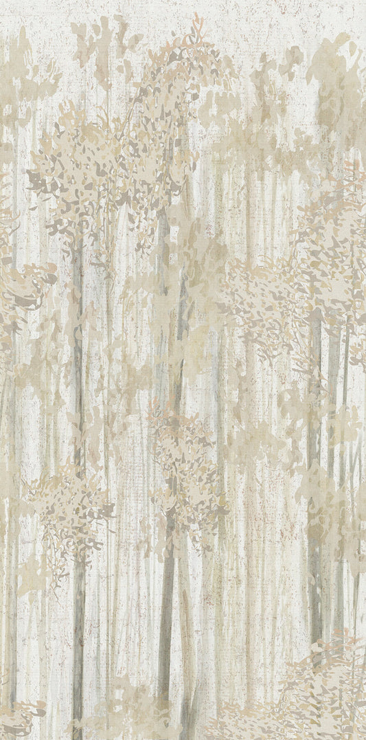 York Woodnote Aspen Grove Wall Mural - Beige