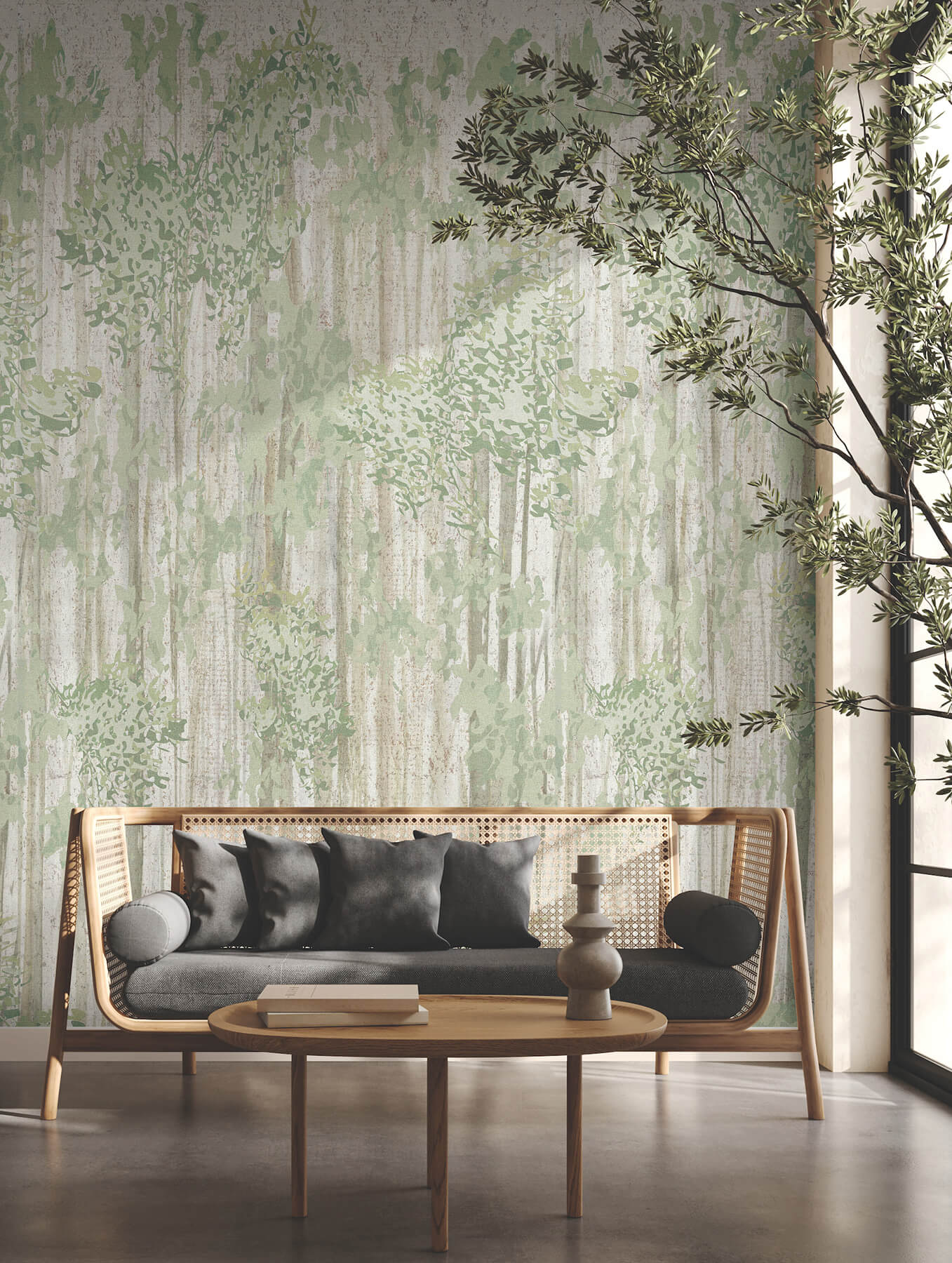 York Woodnote Aspen Grove Wall Mural - Forest